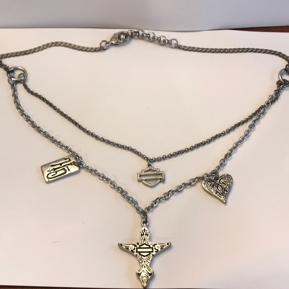 Harley-Davidson double strand necklace